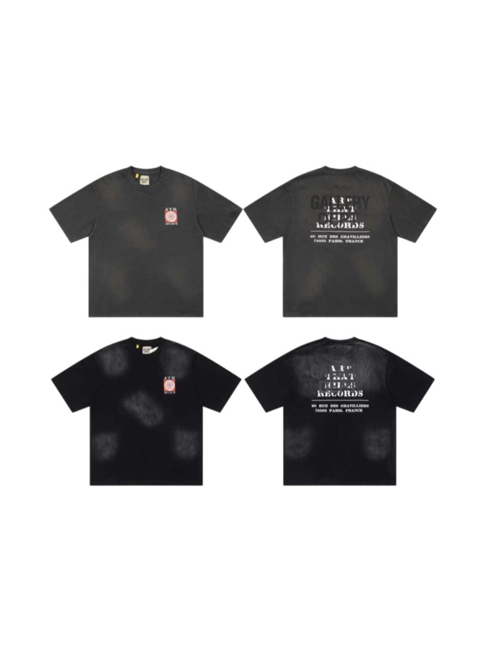 GaIIery Dept. Faded Tie Dye Front Chest Target Logo Back City Address Print Tee 2 colors 29455584