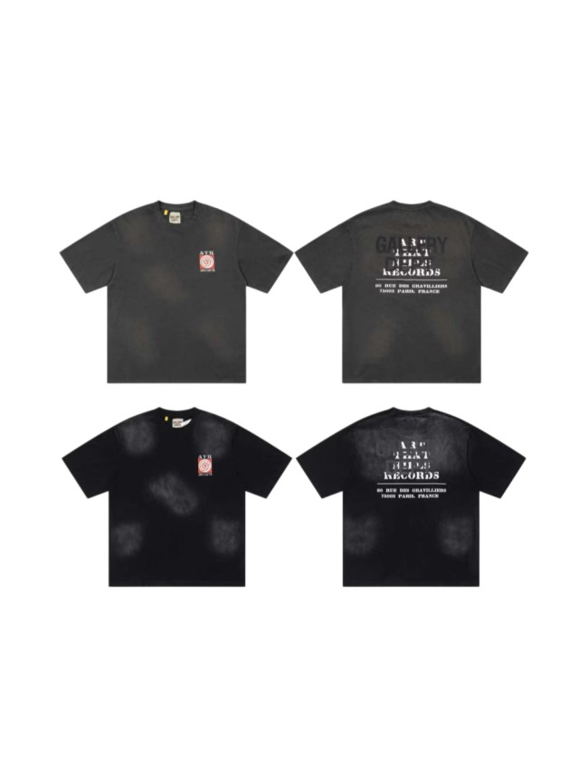 GaIIery Dept. Faded Tie Dye Front Chest Target Logo Back City Address Print Tee 2 colors 29455584