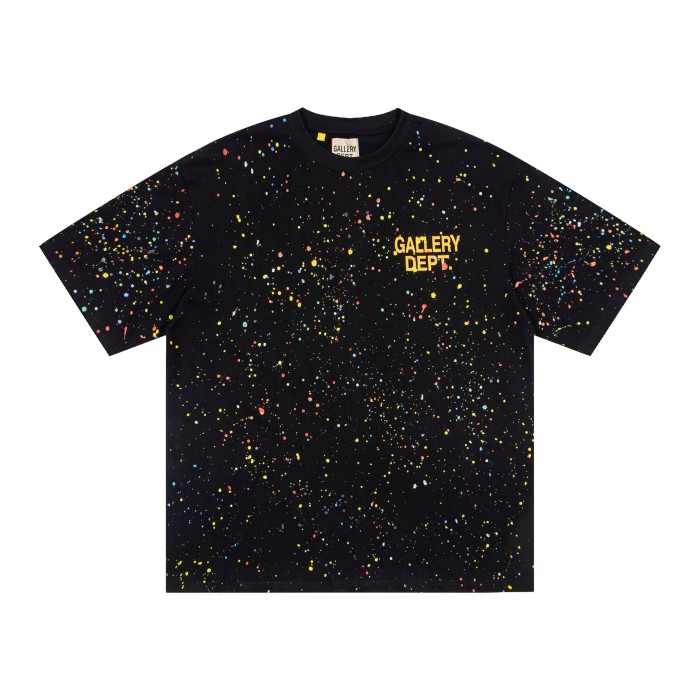 GaIIery Dept. Full Surface Paint Splatter Front And Back Gradient Text Print Tee 2 colors 29455564
