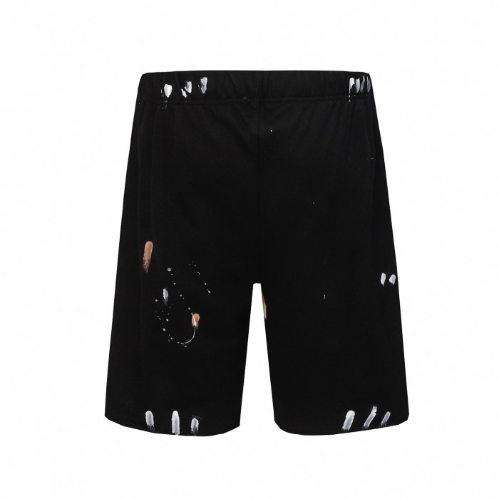 GaIIery Dept. Paint Splash Brush Stroke Print Drawstring Color Block Splicing Sweat Shorts 4 colors 29455553