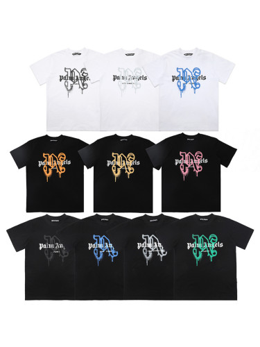 [50% Off]Palm Angels Graffiti Spray Letter Print tee 10 colors 26854073