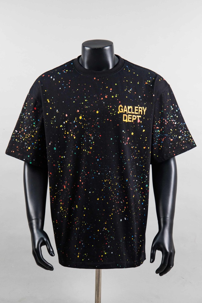 GaIIery Dept. Full Surface Paint Splatter Front And Back Gradient Text Print Tee 2 colors 29455564
