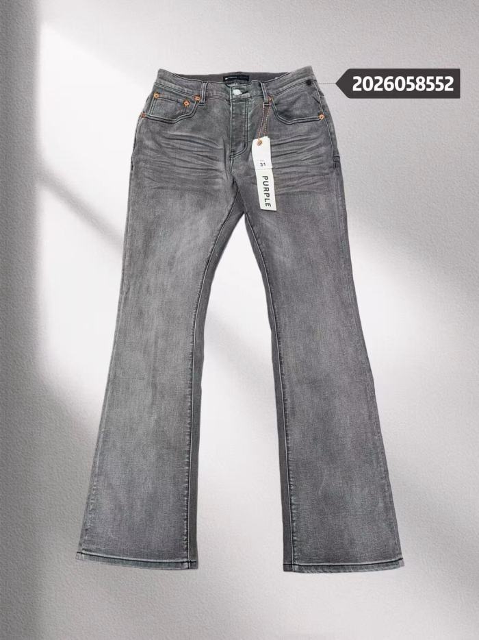 Purple Brand 1:1 quality version Smoky Gray Vintage Washed Plain Basic Slim Flare Denim Jeans 29456815