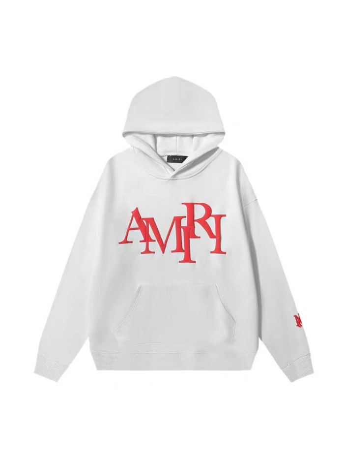 [50% Off]Amiri Foam Letter Logo Solid Color hoodie 5 colors 27265094