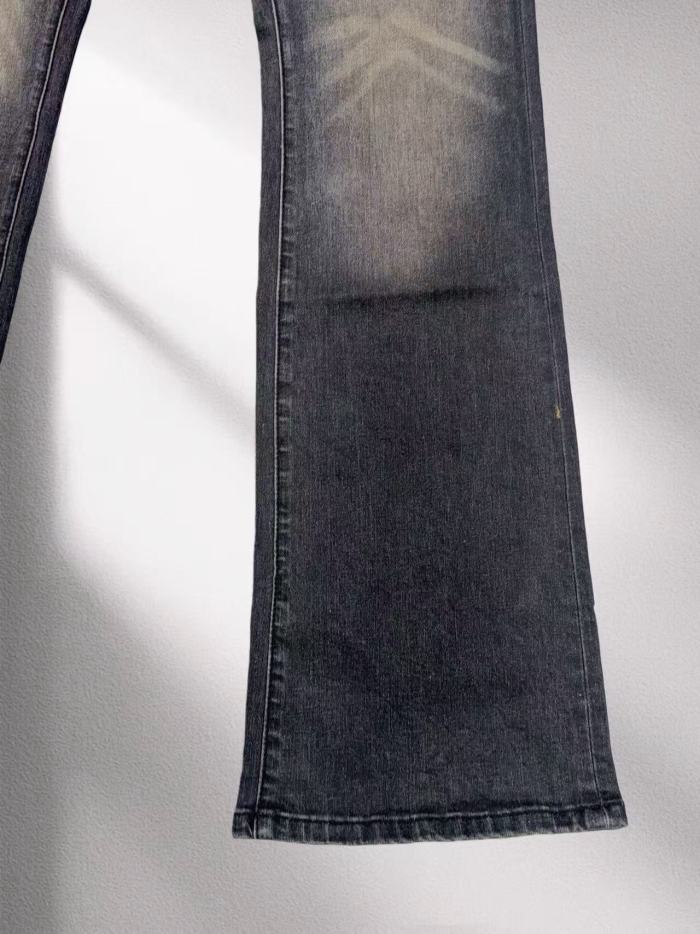 Purple Brand 1:1 quality version Black Gray Vintage Washed Whiskering Plain Slim Flare Denim Jeans 29456837