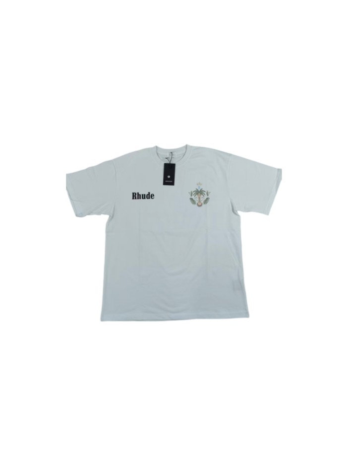 Rhude Summer Crown Coconut Tree Vintage Short Sleeve T-Shirt 21739933