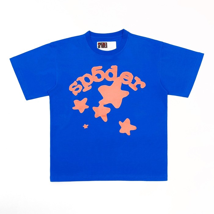 Sp5der [Big & Tall for weights up to 220 lbs]1:1 quality version 3D Puff Print Star & Letter Tee 3 colors 29458694