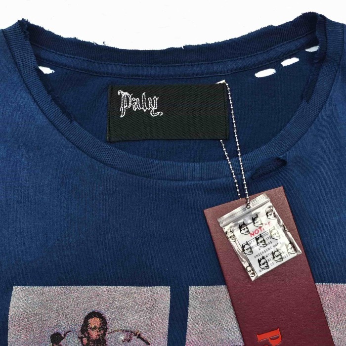 Paly Hollywood [Big & Tall for weights up to 220 lbs]1:1 quality version Movie Poster Print Washed Distressed Ripped Tee 29458712