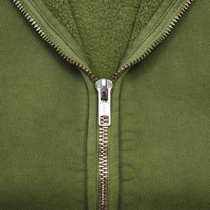 GaIIery Dept. [Big & Tall for weights up to 260 lbs]1:1 quality version Vertical Black Letter Print on Both Sleeves Washed Full-Zip Hoodie 29458627