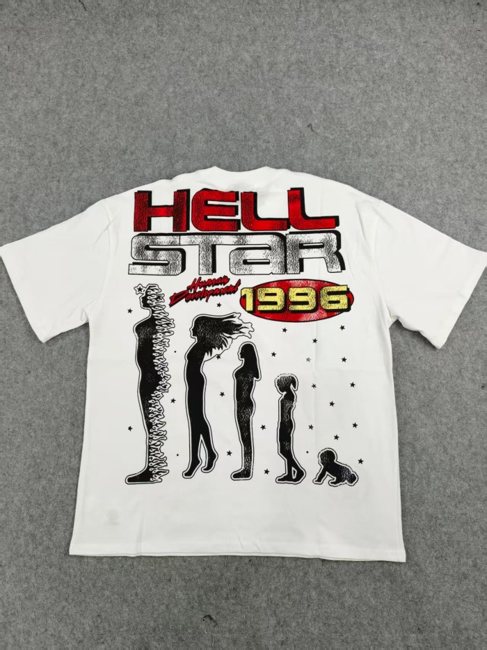 Hellstar Studio Human evolution skull print tee