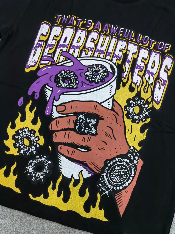 Cough Syrup Purple Glaze Water Cup Sparkling Diamond Ring Print Tee 29359167