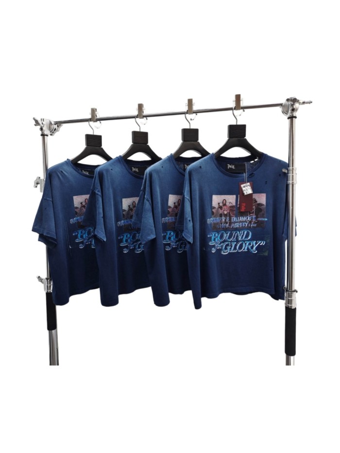 Paly Hollywood [Big & Tall for weights up to 220 lbs]1:1 quality version Movie Poster Print Washed Distressed Ripped Tee 29458712