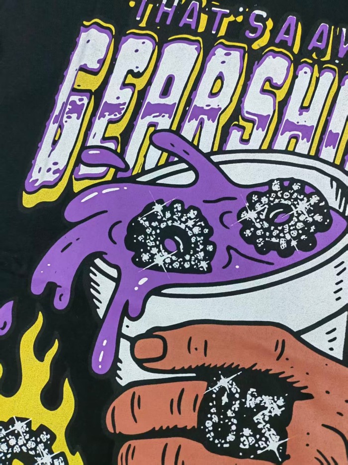 Cough Syrup Purple Glaze Water Cup Sparkling Diamond Ring Print Tee 29359167