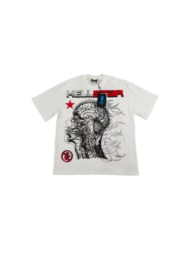 Hellstar Studio Human evolution skull print tee