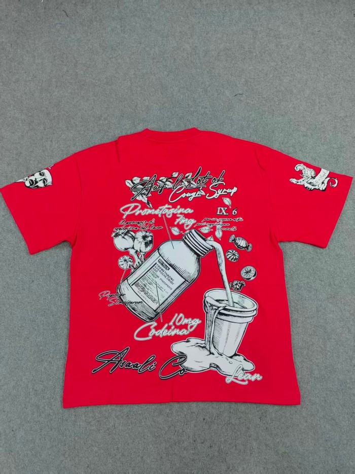 Floral Syrup Bottle Print Tee 28703122