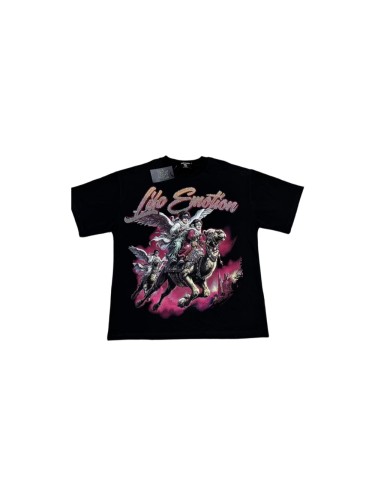 Mixed Emotion Front Angel Camel Castle Graphic Hotfix Rhinestone Letter Print T-shirt 29463351