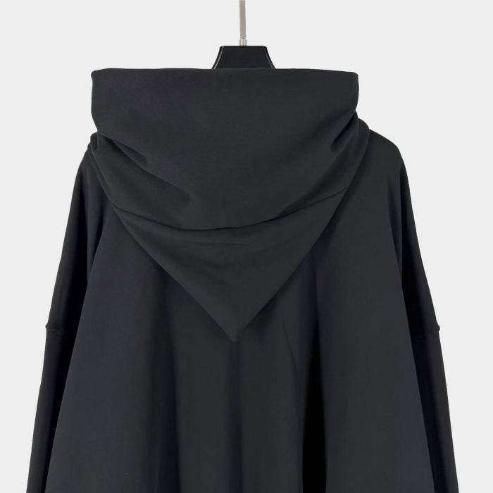 Rick Owens 1:1 quality version Small Label Streamer Diagonal Zip Wizard Hoodie 5 colors 29214048