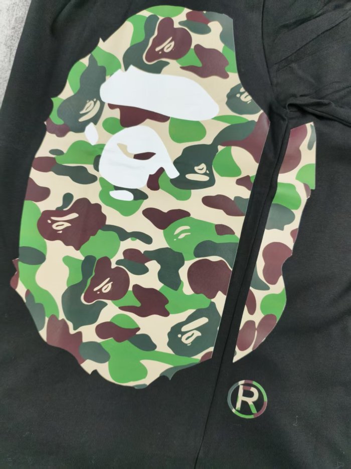 A Bathing Ape Bape Left Camouflage Printed Big Ape Head Tee 8 colors 27704489