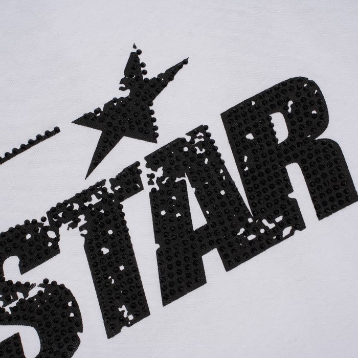 Hellstar Studio Multi Logo Combo Print Back Rhinestone Circle Face Flame Star Long Sleeve T-Shirt 29468650