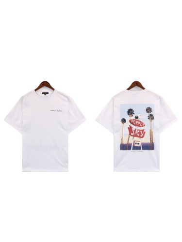 [50% Off]Purple Brand Co-branded Letter Coconut Photo Frame tee 2 colors 26913028