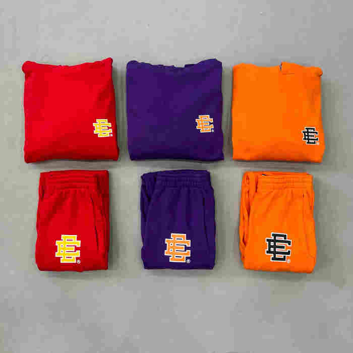 [50% Off]Eric Emanuel 1:1 quality version Basic Logo Print Hoodie & Pants Set 3 colors 26855786