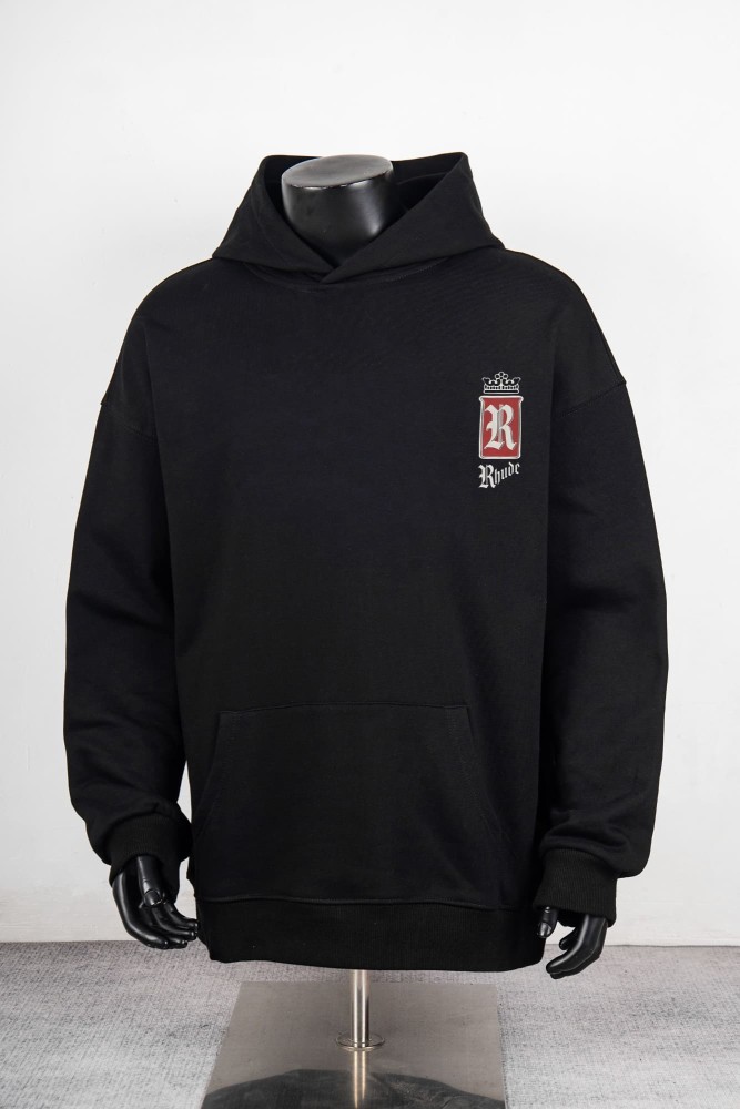 Rhude Premium Filters Vintage Cigarette Crown R Crest Print Pullover Hoodie 2 colors 29471892