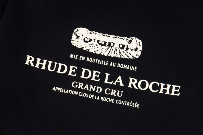 Rhude Domaine Dujac French Wine Château Crest Print Pullover Hoodie 2 colors 29471963