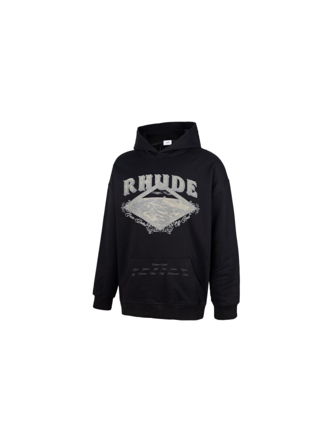 Rhude Paris-Dakar Vintage Rally Desert Landscape City Name Print Pullover Hoodie 29471920