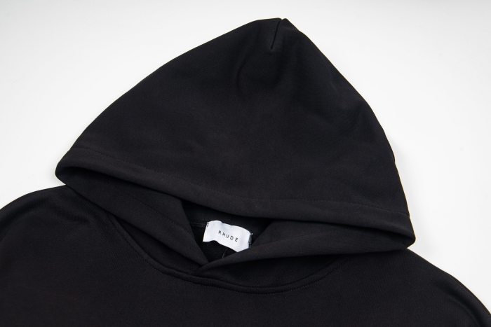 Rhude Go To Heaven Mountain Sunset Slogan Print Pullover Hoodie 29471937