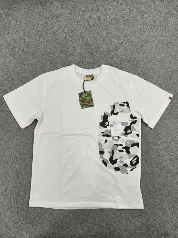 A Bathing Ape Bape Left Camouflage Printed Big Ape Head Tee 8 colors 27704489