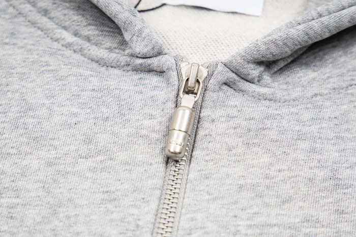 Rhude 1:1 quality version Script Signature Logo Curved Panel Seam Full Zip Hoodie 4 colors 29471958