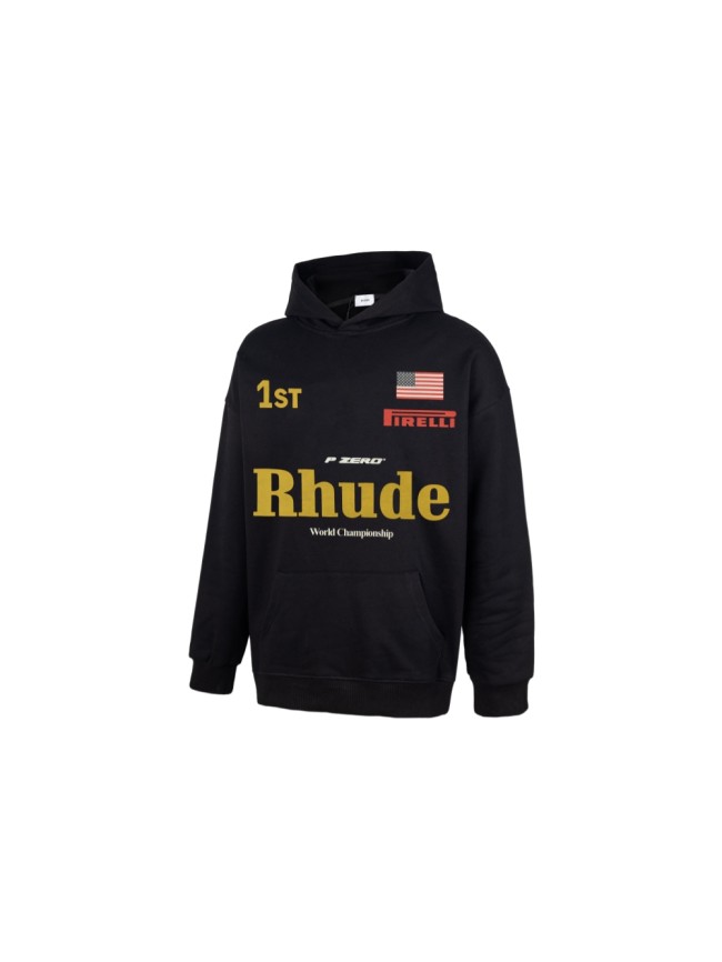 Rhude Pirelli F1 World Championship Racing Multi Logo Print Pullover Hoodie 29471941