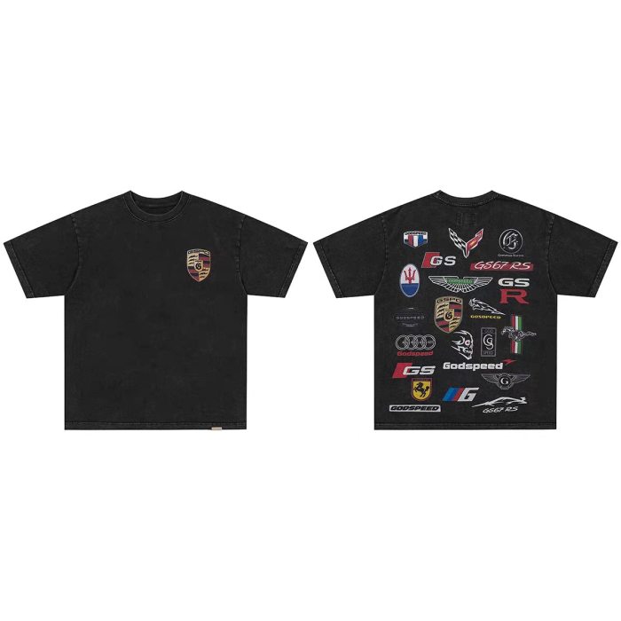 Godspeed 1:1 quality version American Street Washed Skull Reaper Samurai T-shirt 32 colors 29474749