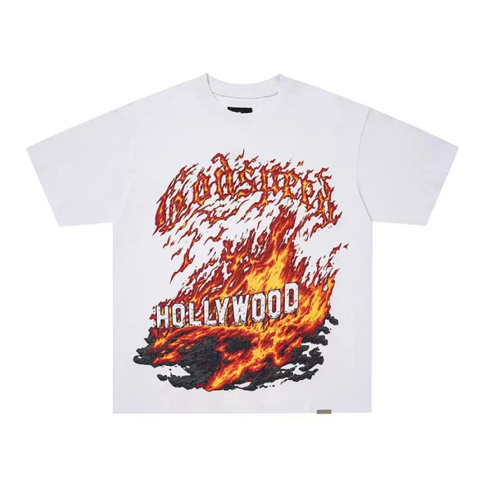 Godspeed 1:1 quality version American Street Washed Skull Reaper Samurai T-shirt 32 colors 29474749