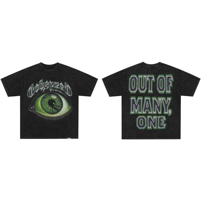 Godspeed 1:1 quality version American Street Washed Skull Reaper Samurai T-shirt 32 colors 29474749