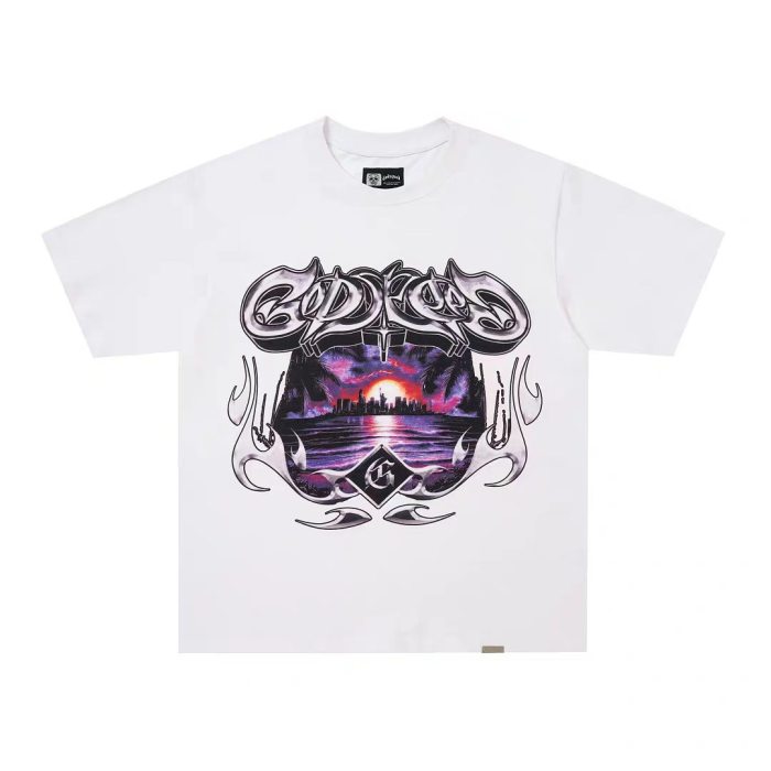 Godspeed 1:1 quality version American High Street Skull Racer Multi Flag T-shirt 21 colors 29474775