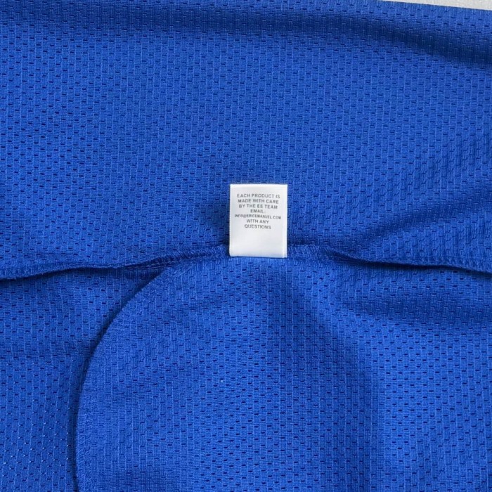Eric Emanuel 1:1 quality version Royal Blue Mesh White Logo Embroidery Loose Athletic Shorts 29475163
