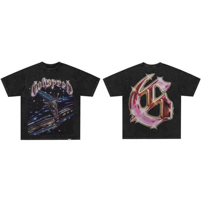 Godspeed 1:1 quality version American High Street Skull Racer Multi Flag T-shirt 21 colors 29474775