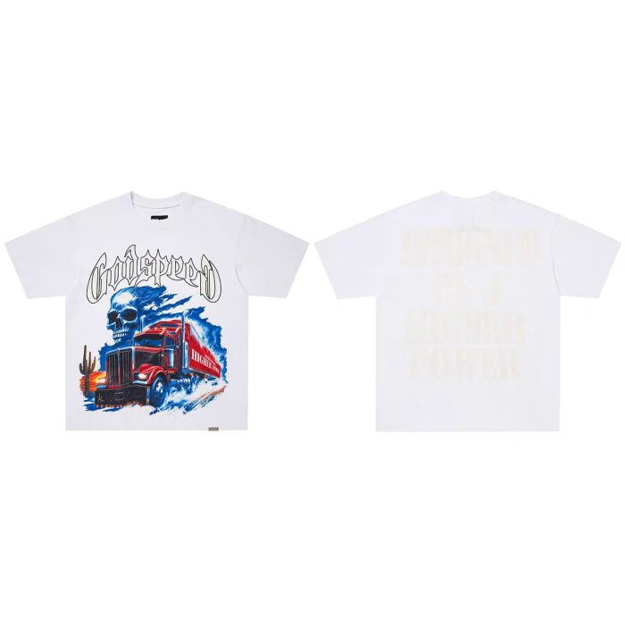 Godspeed 1:1 quality version American Street Washed Skull Reaper Samurai T-shirt 32 colors 29474749
