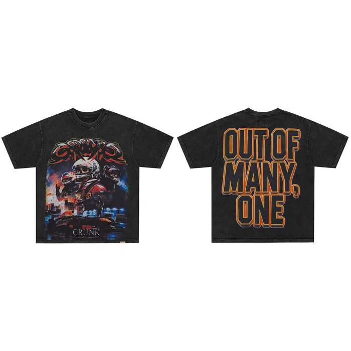 Godspeed 1:1 quality version American High Street Washed Vintage Skull Unisex T-shirt 30 colors 29474731