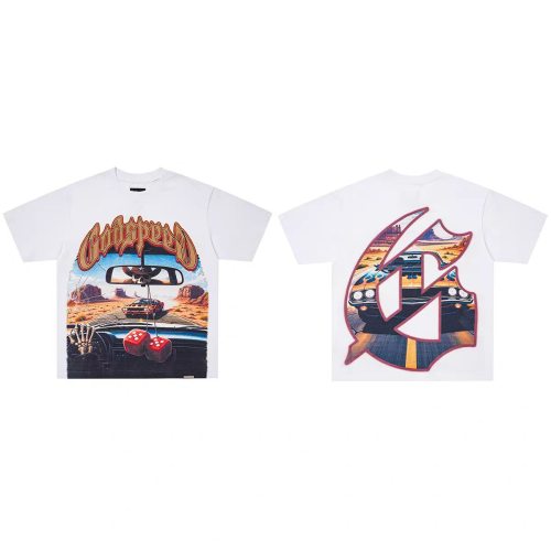 Godspeed 1:1 quality version American High Street Skull Racer Multi Flag T-shirt 21 colors 29474775