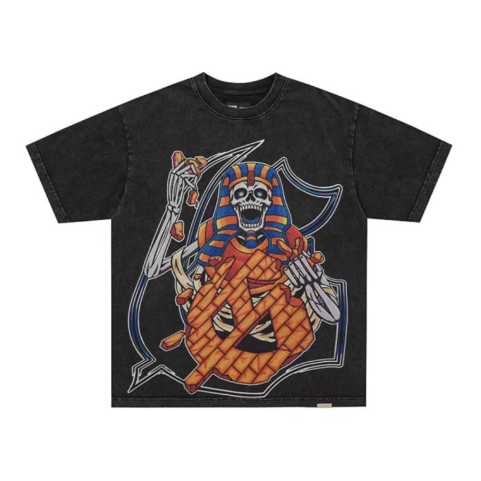 Godspeed 1:1 quality version American Street Washed Skull Reaper Samurai T-shirt 32 colors 29474749
