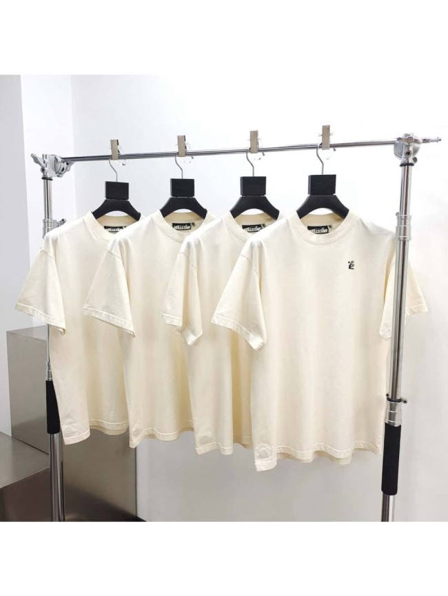 [50% Off]Hellstar Studio [Big & Tall for weights up to 260 lbs]1:1 quality version Chest small logo back lettering print Tee with NFC tag 27003816