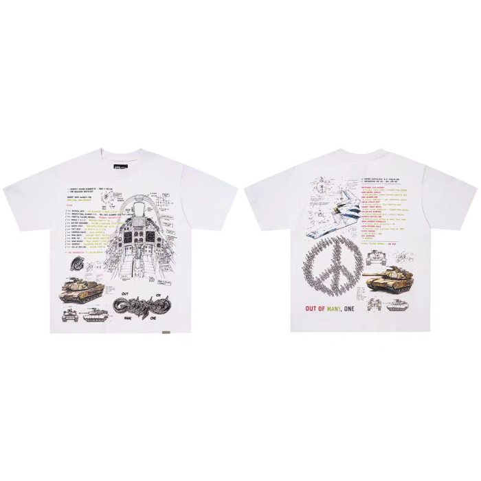 Godspeed 1:1 quality version American Street Washed Skull Reaper Samurai T-shirt 32 colors 29474749