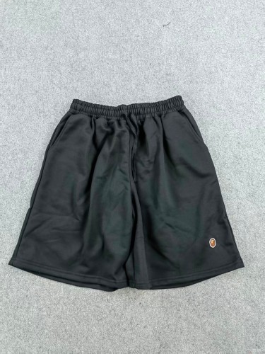A Bathing Ape Bape Black Ape Head Embroidery Small Logo Drawstring Terry Shorts 29062673