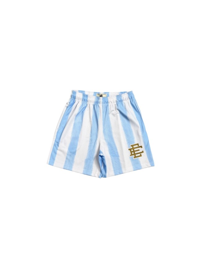 Eric Emanuel 1:1 quality version Blue White Vertical Stripe Mesh Logo Embroidery Athletic Shorts 29475155