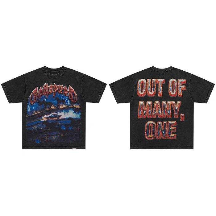 Godspeed 1:1 quality version American Street Washed Skull Reaper Samurai T-shirt 32 colors 29474749