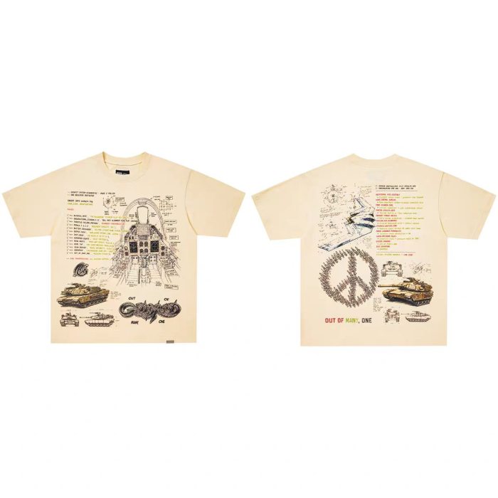 Godspeed 1:1 quality version American Street Washed Skull Reaper Samurai T-shirt 32 colors 29474749