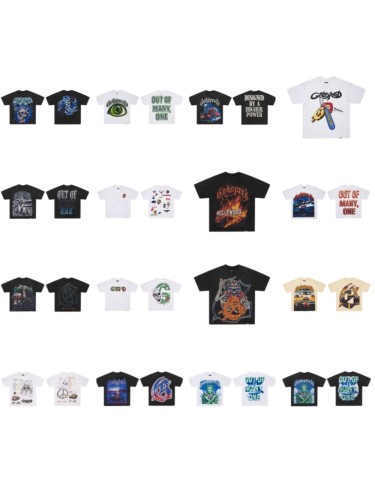 Godspeed 1:1 quality version American Street Washed Skull Reaper Samurai T-shirt 32 colors 29474749