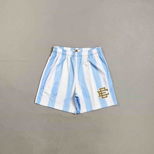 Eric Emanuel 1:1 quality version Blue White Vertical Stripe Mesh Logo Embroidery Athletic Shorts 29475155